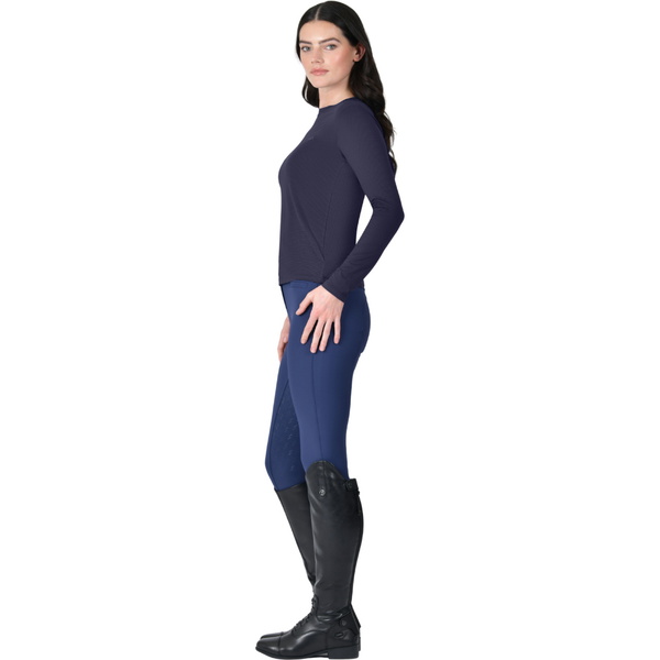 2025 Weatherbeeta Mujeres Relajada UV Manga Larga Camiseta 1028844 - Navy